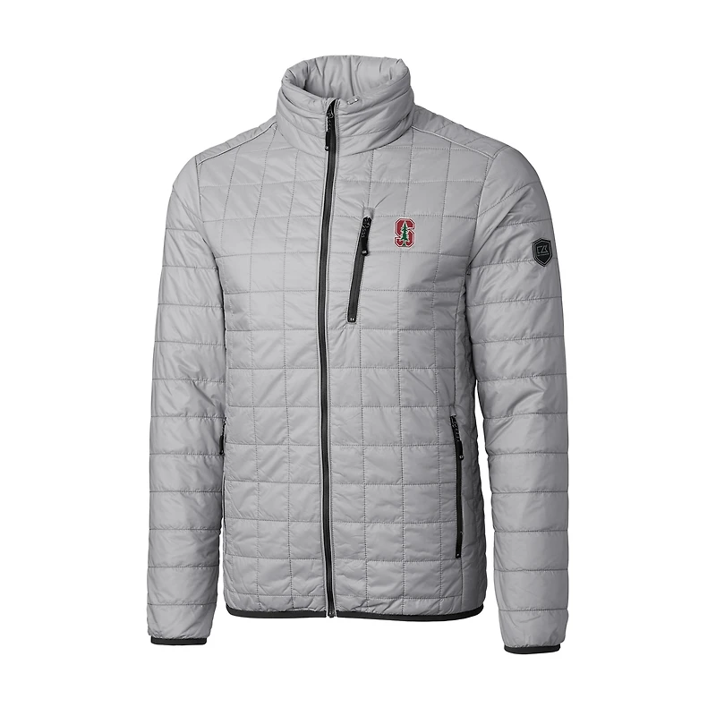Men's Cutter & Buck Gray Stanford Cardinal Big & Tall Rainier Full-Zip Jacket