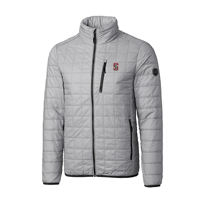 Men's Cutter & Buck Gray Stanford Cardinal Big & Tall Rainier Full-Zip Jacket