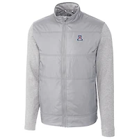 Men's Cutter & Buck Gray Arizona Wildcats Big & Tall Stealth Full-Zip Jacket
