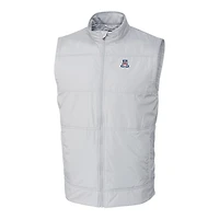 Men's Cutter & Buck Gray Arizona Wildcats Big & Tall Stealth DryTec Full-Zip Vest
