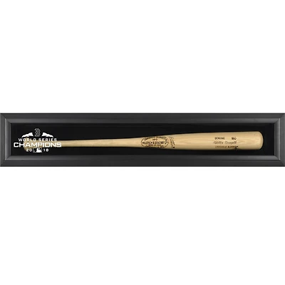 Boston Red Sox 2018 MLB World Series Champions Black Framed Wall-Mounted Logo Bat Display Case