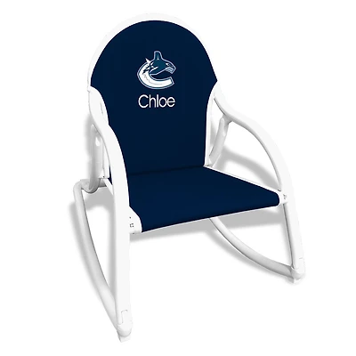 Navy Vancouver Canucks Children's Personalized Rocking Chair
