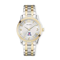 Bulova Silver/Gold Arizona Wildcats Classic Two-Tone Round Watch