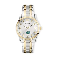 Bulova Silver/Gold Florida Gators Classic Two-Tone Round Watch