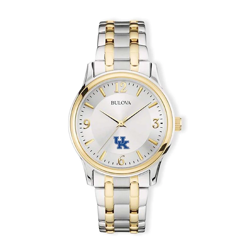 Bulova Silver/Gold Kentucky Wildcats Classic Two-Tone Round Watch