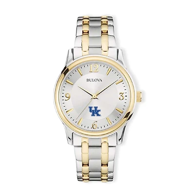 Bulova Silver/Gold Kentucky Wildcats Classic Two-Tone Round Watch