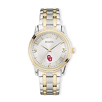 Bulova Silver/Gold Oklahoma Sooners Classic Two-Tone Round Watch