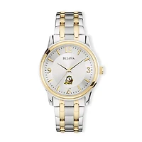 Bulova Silver/Gold Oregon Ducks Classic Two-Tone Round Watch