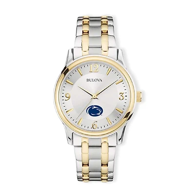 Bulova Silver/Gold Penn State Nittany Lions Classic Two-Tone Round Watch