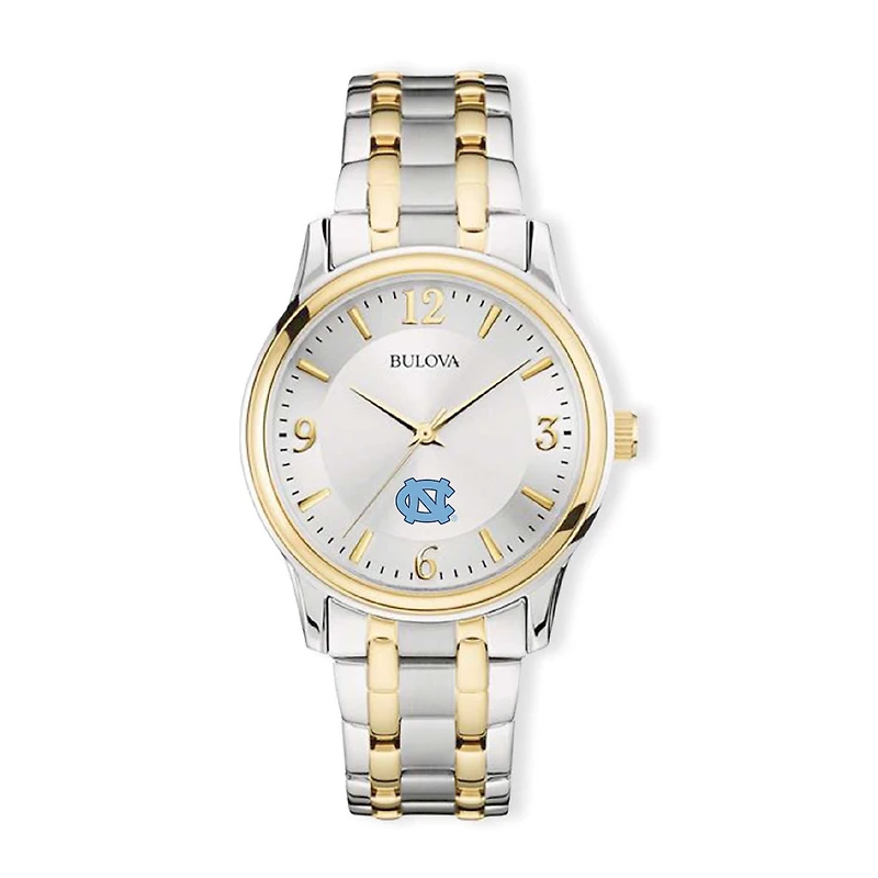 Bulova Silver/Gold North Carolina Tar Heels Classic Two-Tone Round Watch