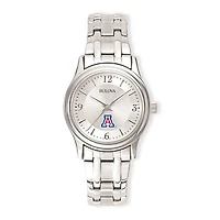 Women's Silver Arizona Wildcats Stainless Steel Quartz Watch