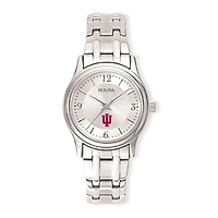 Women's Silver Indiana Hoosiers Stainless Steel Quartz Watch