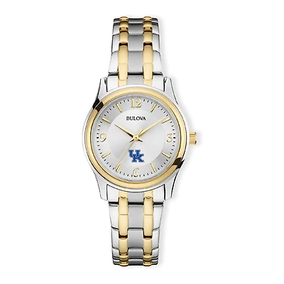 Women's Bulova Silver/Gold Kentucky Wildcats Classic Two-Tone Round Watch