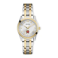 Women's Bulova Silver/Gold Maryland Terrapins Classic Two-Tone Round Watch
