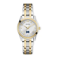 Women's Bulova Silver/Gold Michigan Wolverines Classic Two-Tone Round Watch