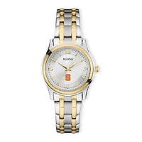 Women's Bulova Silver/Gold Syracuse Orange Classic Two-Tone Round Watch