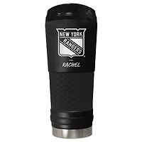Black New York Rangers 24oz. Personalized Stealth Draft Beverage Cup