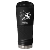 Black San Jose Sharks 24oz. Personalized Stealth Draft Beverage Cup