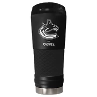 Black Vancouver Canucks 24oz. Personalized Stealth Draft Beverage Cup
