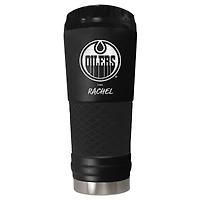 Black Edmonton Oilers 24oz. Personalized Stealth Draft Beverage Cup