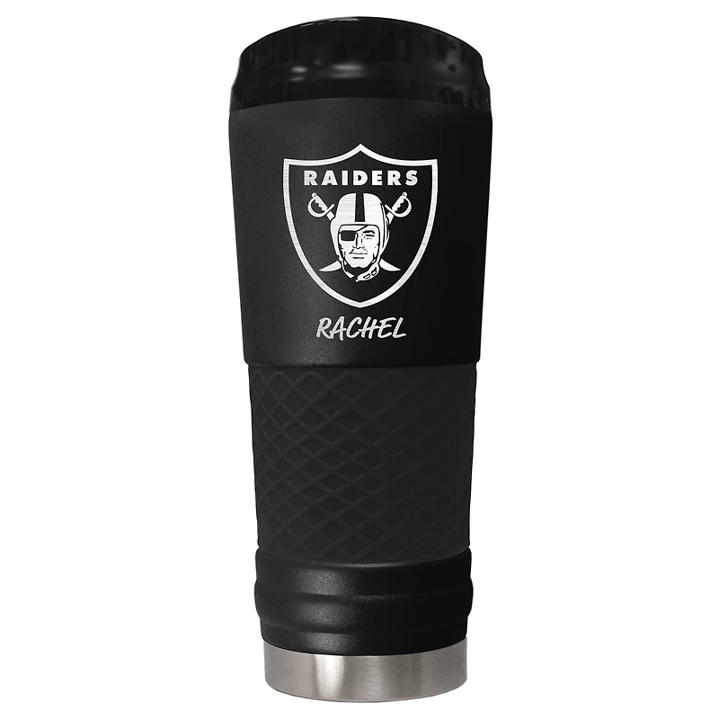 Black Las Vegas Raiders 24oz. Personalized Stealth Draft Beverage Cup