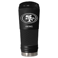 Black San Francisco 49ers 24oz. Personalized Stealth Draft Beverage Cup