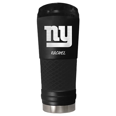 Black New York Giants 24oz. Personalized Stealth Draft Beverage Cup