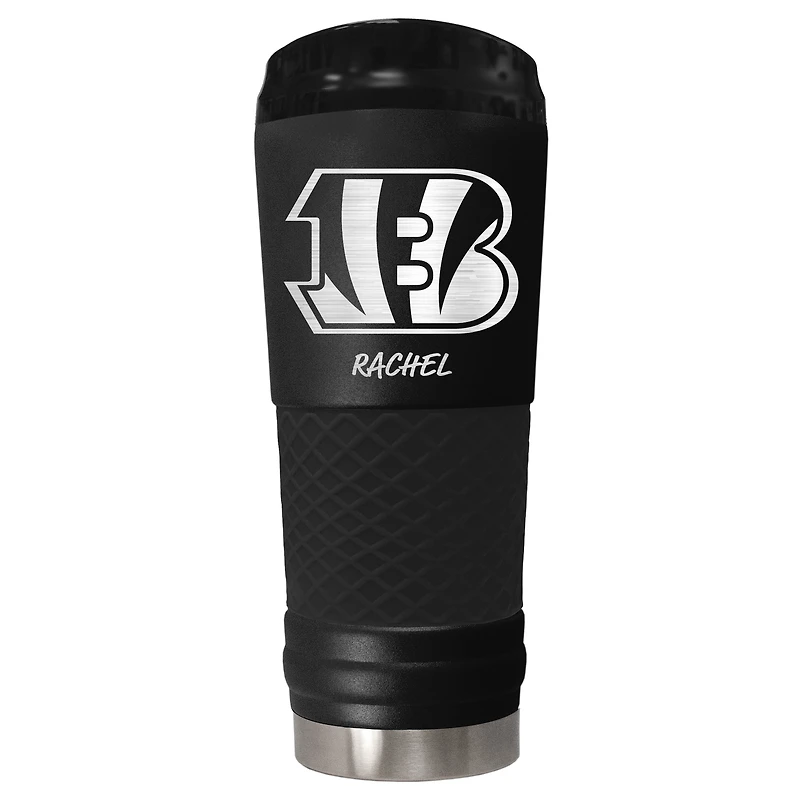 Black Cincinnati Bengals 24oz. Personalized Stealth Draft Beverage Cup