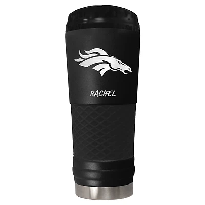 Black Denver Broncos 24oz. Personalized Stealth Draft Beverage Cup