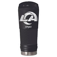 Black Los Angeles Rams 24oz. Personalized Stealth Draft Beverage Cup