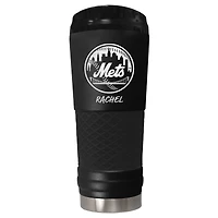 Black New York Mets 24oz. Personalized Stealth Draft Beverage Cup