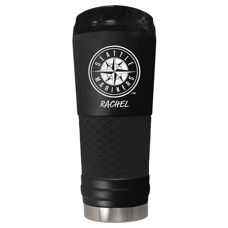 Black Seattle Mariners 24oz. Personalized Stealth Draft Beverage Cup