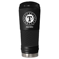 Black Texas Rangers 24oz. Personalized Stealth Draft Beverage Cup