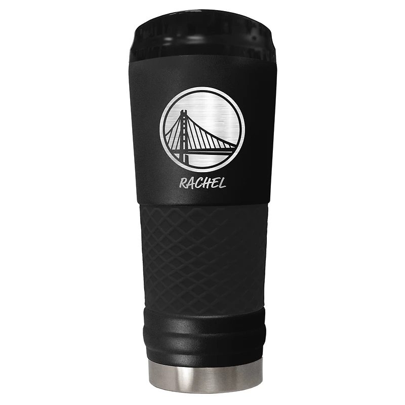 Black Golden State Warriors 24oz. Personalized Stealth Draft Beverage Cup