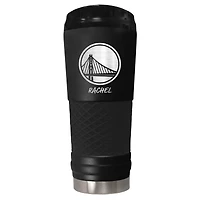 Black Golden State Warriors 24oz. Personalized Stealth Draft Beverage Cup