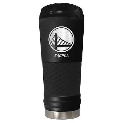 Black Golden State Warriors 24oz. Personalized Stealth Draft Beverage Cup