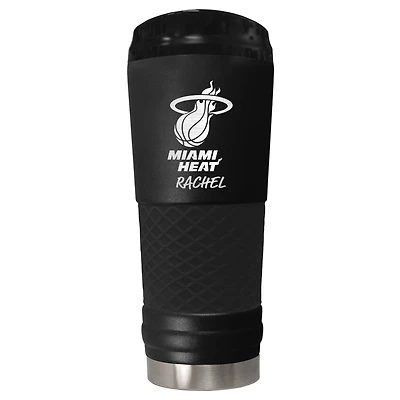 Black Miami Heat 24oz. Personalized Stealth Draft Beverage Cup