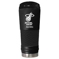 Black Miami Heat 24oz. Personalized Stealth Draft Beverage Cup