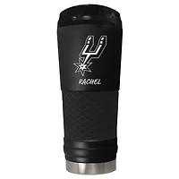 Black San Antonio Spurs 24oz. Personalized Stealth Draft Beverage Cup