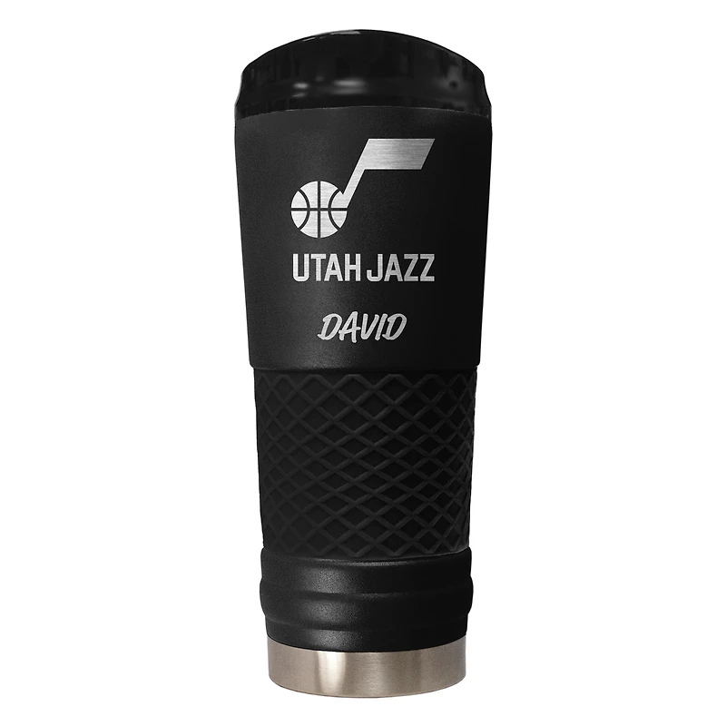Black Utah Jazz 24oz. Personalized Stealth Draft Beverage Cup