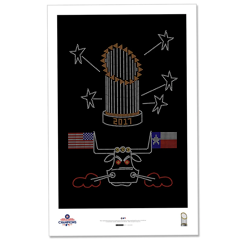 Houston Astros 11'' x 17'' Minimalist 2017 World Series Championship Wall Art