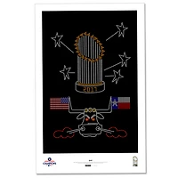Houston Astros 11'' x 17'' Minimalist 2017 World Series Championship Wall Art