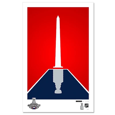 Washington Capitals 11'' x 17'' Minimalist Stanley Cup 2019 Art Poster