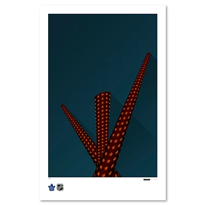 Toronto Maple Leafs 11'' x 17'' Minimalist Scotiabank Arena Art Poster