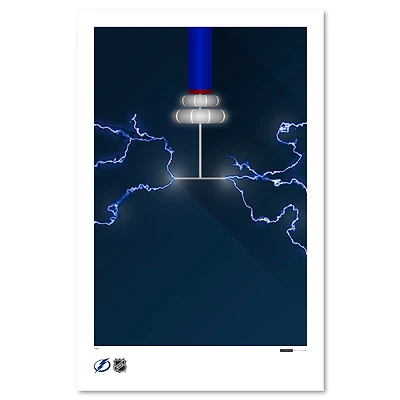 Tampa Bay Lightning 11'' x 17'' Minimalist Amalie Arena Art Poster