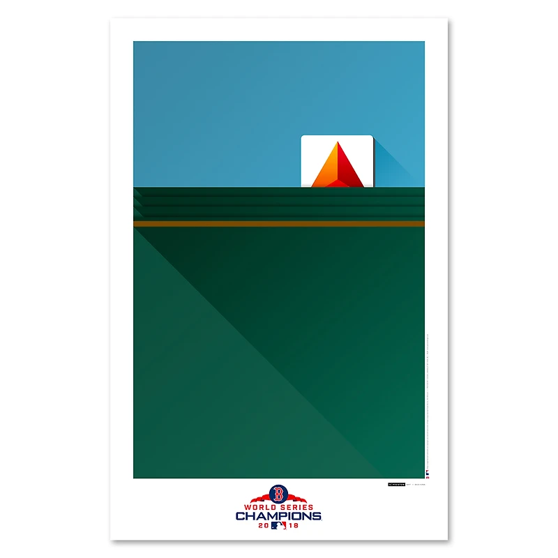 Boston Red Sox 2018 World Series 11'' x 17'' Minimalist Wall Art