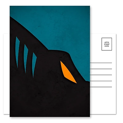 San Jose Sharks 5-Count Logo Postcard Set