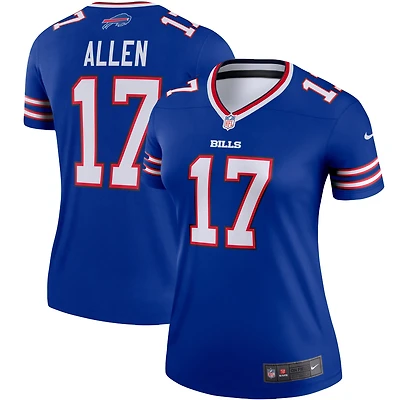 Women's Nike Josh Allen  Royal Buffalo Bills Legend Player Performance Top