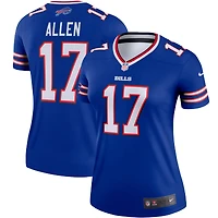 Women's Nike Josh Allen  Royal Buffalo Bills Legend Player Performance Top