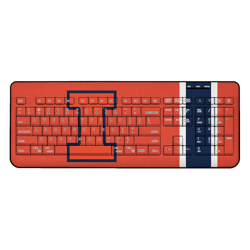 Illinois Fighting Illini Wireless USB Keyboard